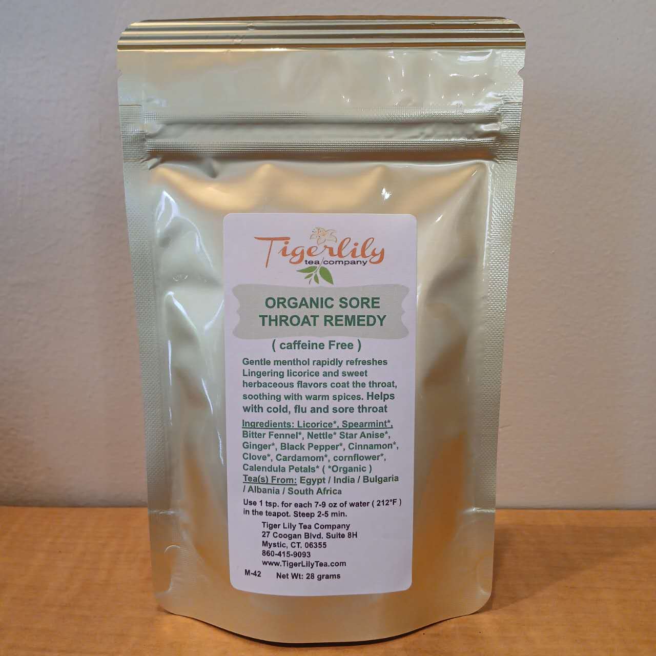 Organic Sore Throat Remedy Herbal Tea – Caffeine - Free - Herbal - Tiger Lily Tea Co
