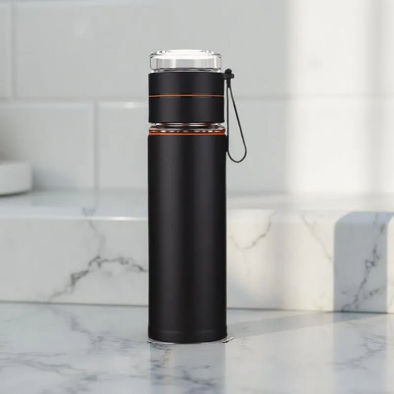 Tea leave Water Separation Cup, Heat - Resistant Borosilicate Glass Liner, 500ML - Tea Bottle - Tiger Lily Tea Co
