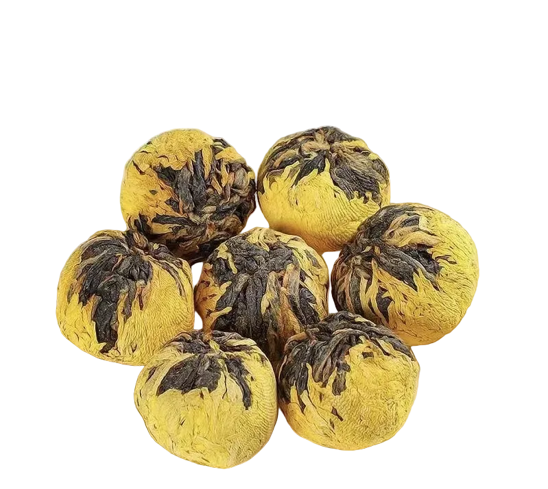 Chrysanthemum black dragon ball blooming tea