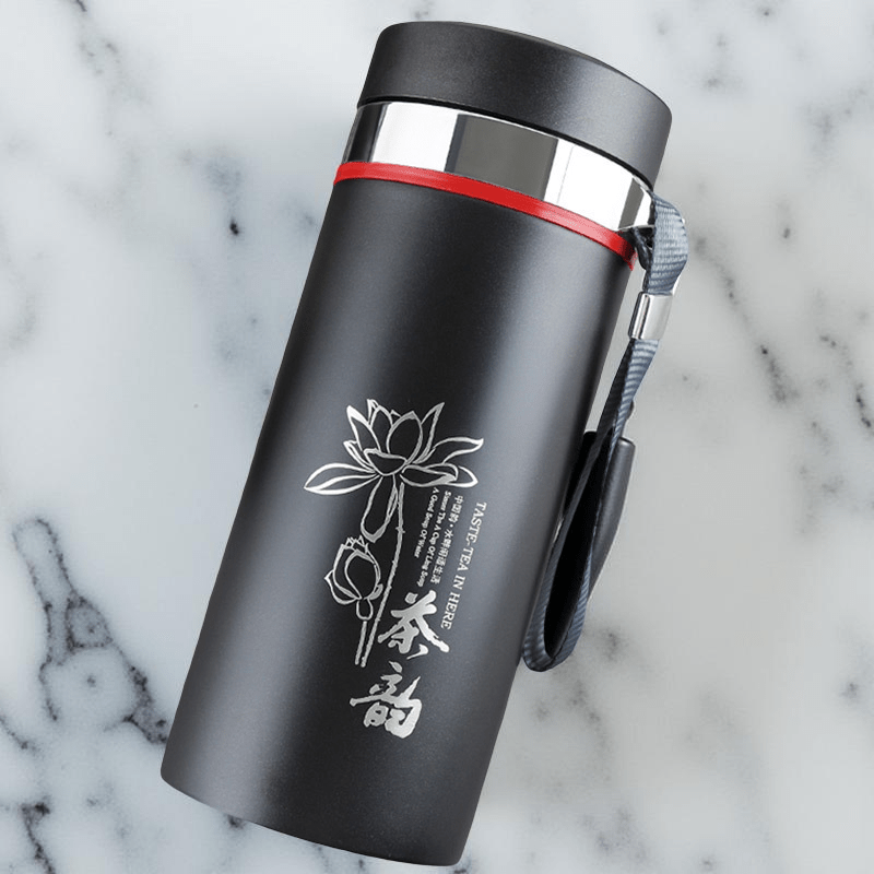 Yixing Zisha Clay Tea Bottle – 550ml Stainless Steel Travel Tea Mug - Tea Bottle - Tiger Lily Tea Co