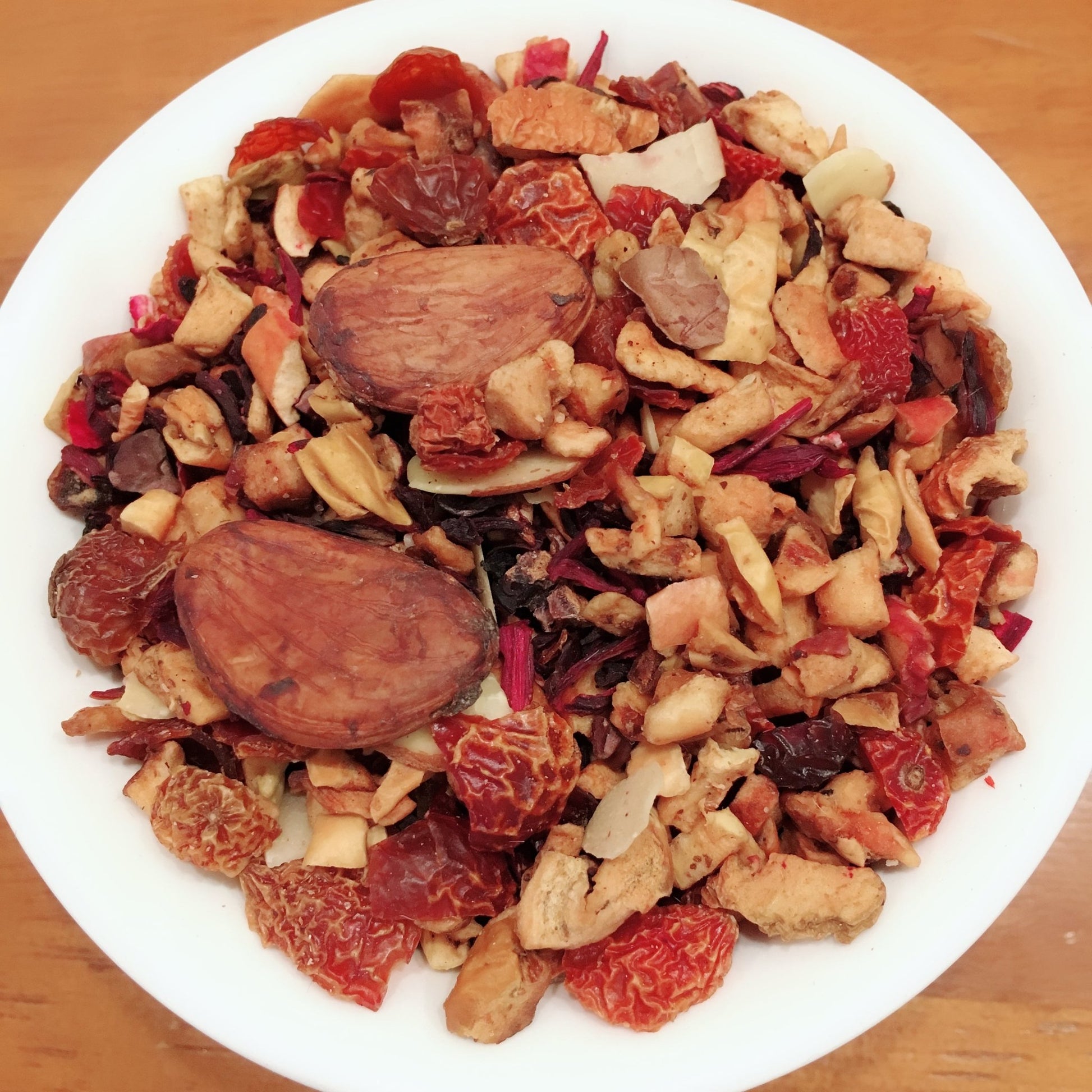 Eternally Nuts – Apple Cinnamon Almond Herbal Tea - caffeine Free - Tiger Lily Tea Co
